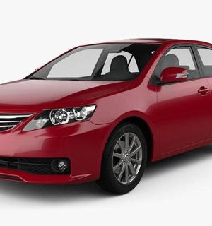 显示一辆红色汽车