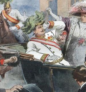 obraz muže jedoucího v kočáře