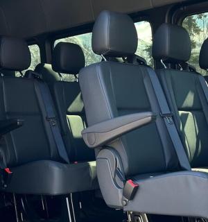 a car with the back seats of a vehicle