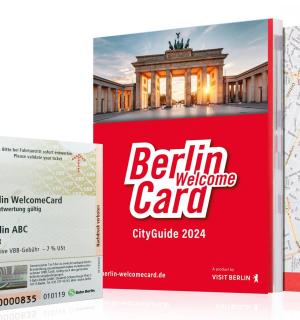 a flyer for a berlin welcome card
