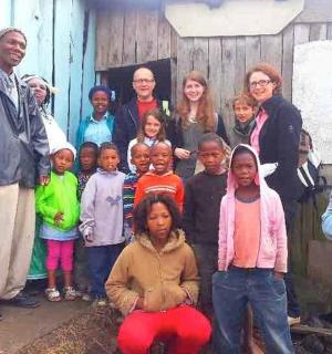 a group of people posing for a picture
