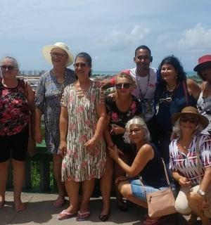 a group of people posing for a picture