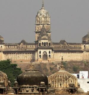 a large building with a tower on top of it