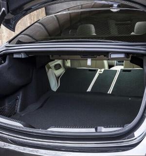 a trunk of a car with the trunk open