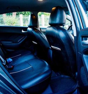 a car with the back seats of a car