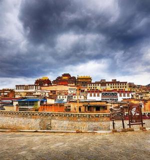 山上建筑林立的城市景观