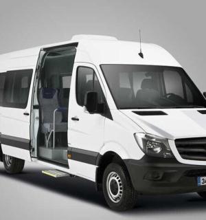 a white van is parked on a white background