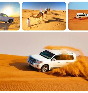 група од четири слике возила у пустињи