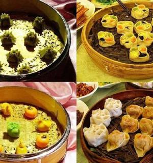 a collage of four pictures of food with broccoli