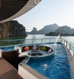 a boat on the water on a cruise ship