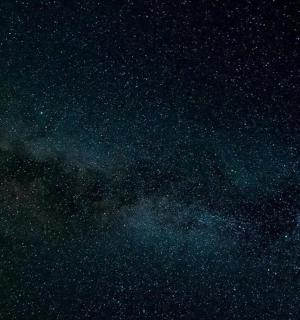 繁星点点的夜晚,银河