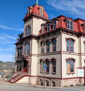 a large building with a tower on top of it