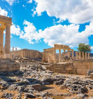 an image of the ruins of the temple of philomenhea