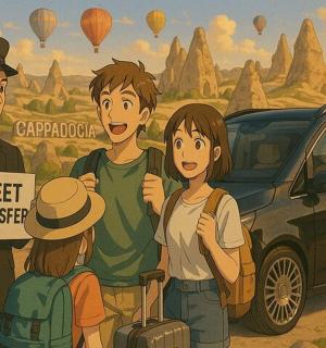 一群人站在一辆车前