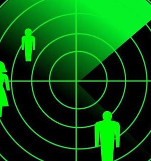 里面有两个人的绿色圆圈