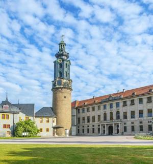 a building with a clock tower on top of it