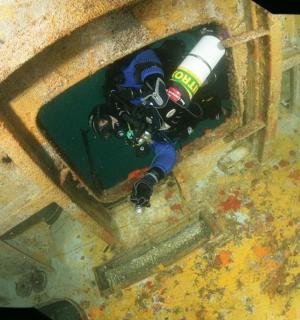 带有消防栓的消防栓俯视图