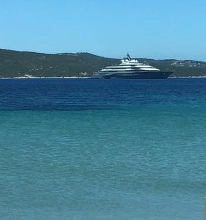 a cruise ship in the middle of the water