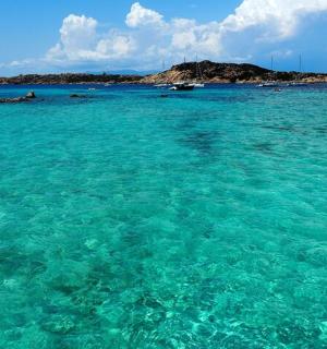 一大片有船的水域