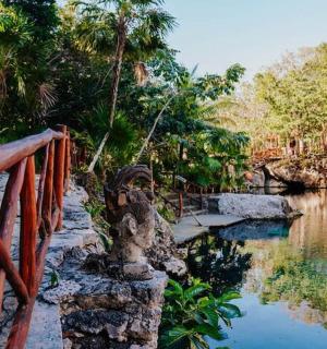 横跨水面的木桥