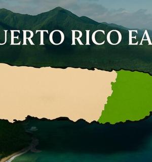 un rendering di una mappa di Porto Rico Est