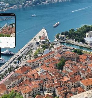 用手机拍摄的城市图像