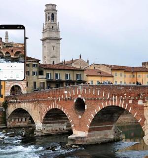 一部手机拍摄的桥梁照片