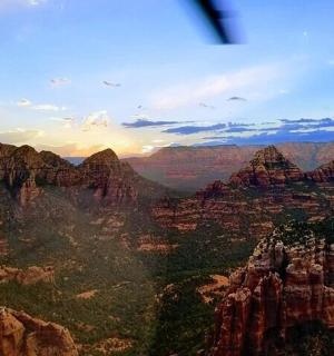 pohled na Grand Canyon při západu slunce