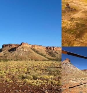 四张山峰图片的拼贴画