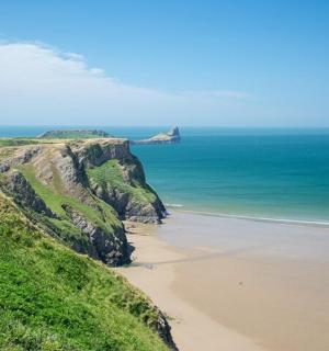 海滩和海洋的景色