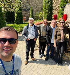 a group of people posing for a picture