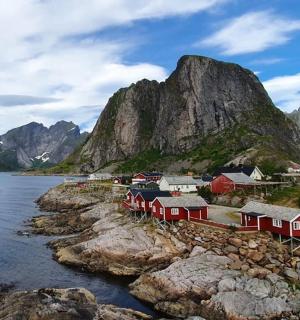 a village on the side of a mountain