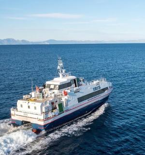 a boat in the middle of the water