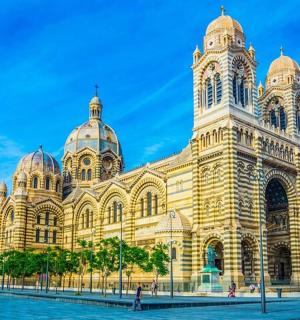 a large building with a clock tower on it