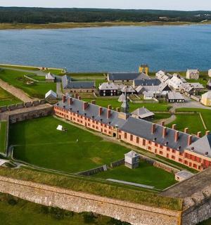 水上城堡的鸟瞰图