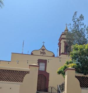 a building with a tower on top of it