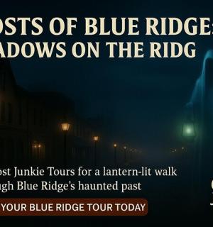 a flyer for a blue ridge shadows on the ride