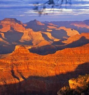 日落时大峡谷的景色