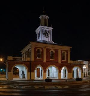 a building with a clock tower on top of it