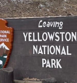 a sign for the lewes yellowknife national park