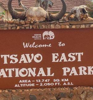 a sign for the teso east national park