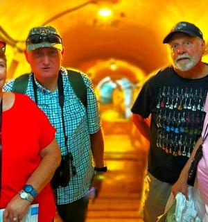 a group of people posing for a picture