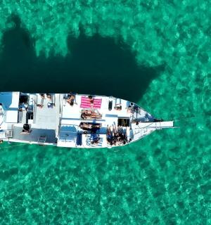 水中载有人的船