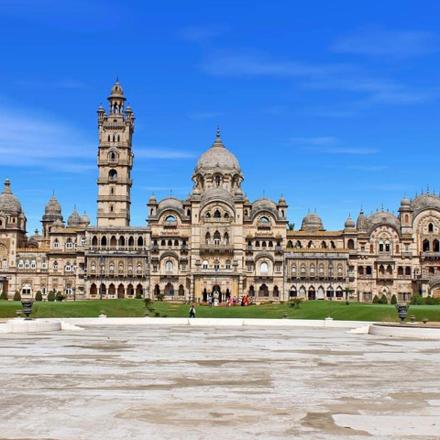 a large building with a clock tower on top of it