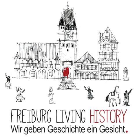 sketsa bangunan dengan menara jam