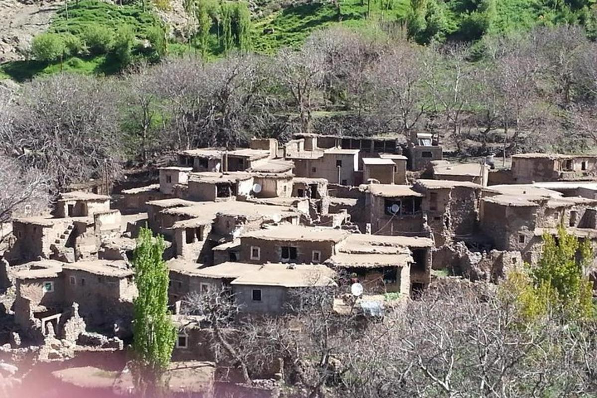 a small village on the side of a mountain