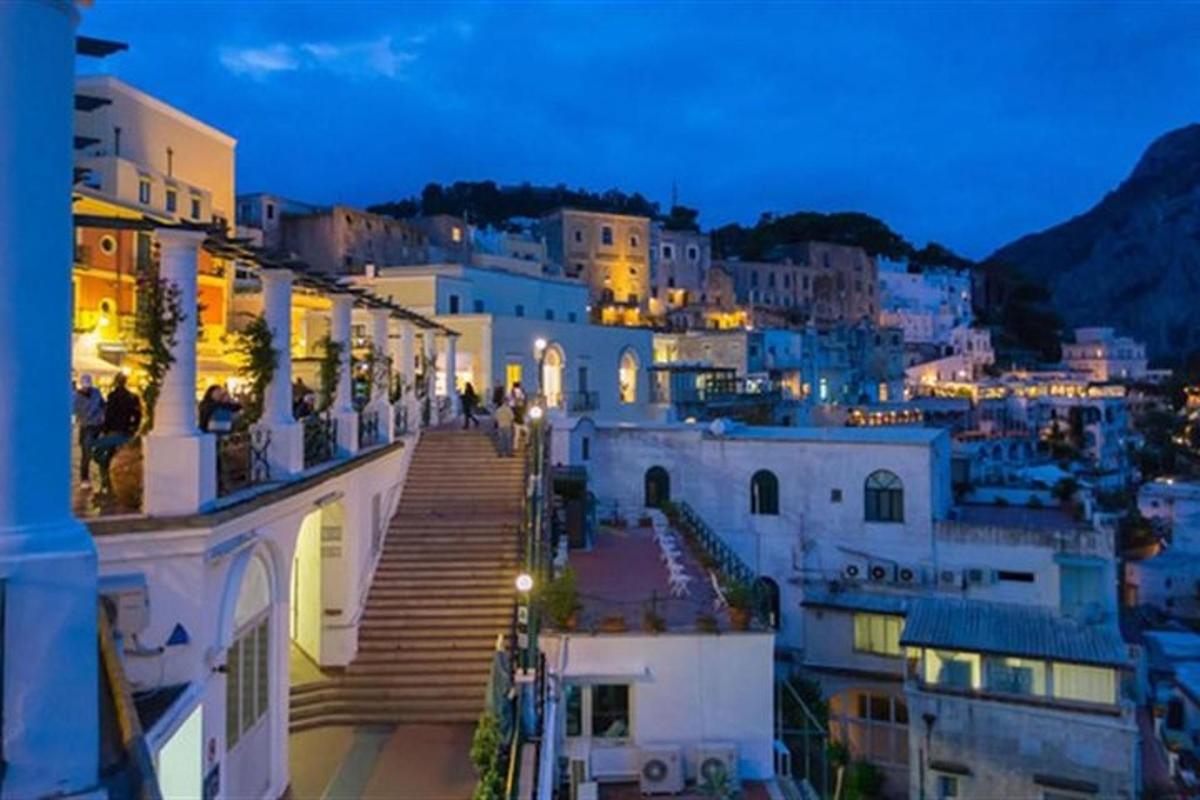 a view of a city at night
