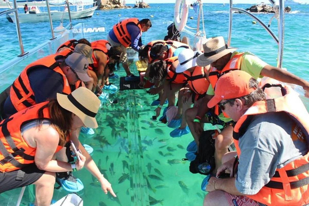 un gruppo di persone in acqua su una barca