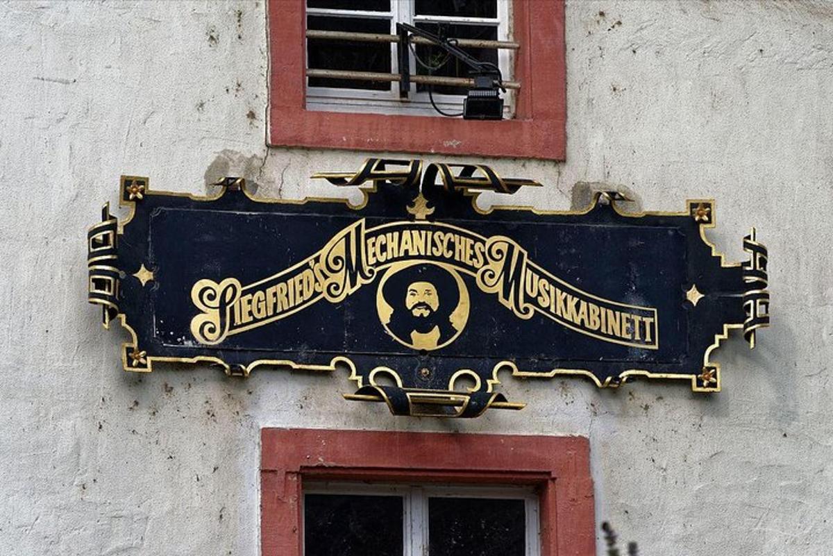 a sign on the side of a building
