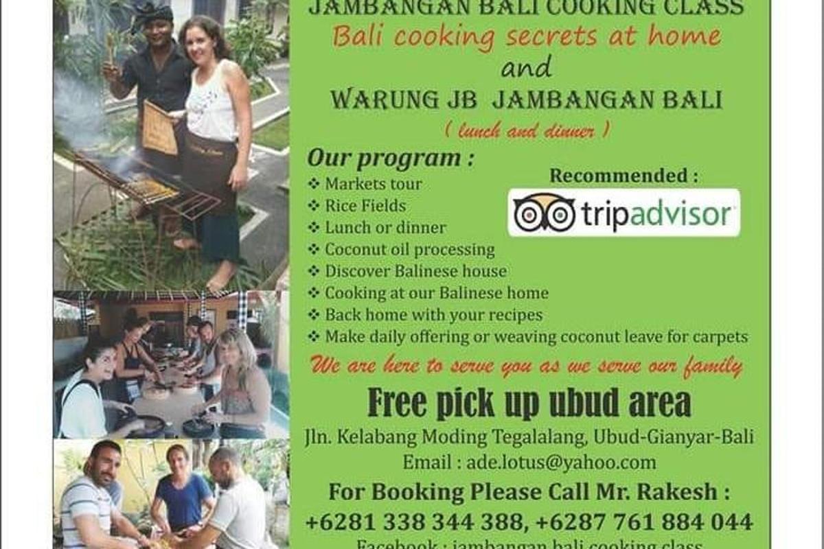 a flyer for a ball cooking event with a group of people
